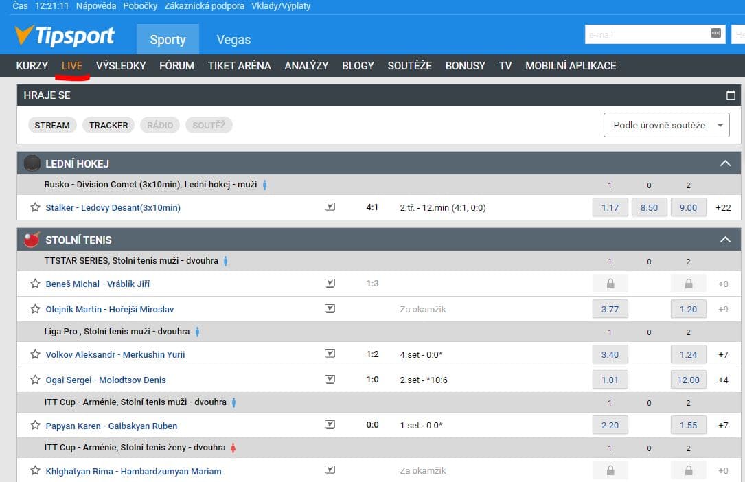 Tipsport Live